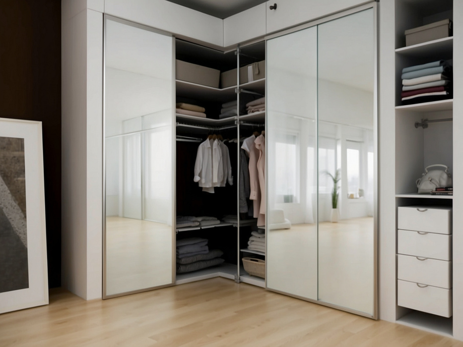 Угловой шкаф-купе «Оверо»